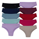 Kit 10 Tangão Cotton Penteado Feminina Estilo Atacado