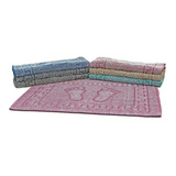 Kit 10 Tapete Banheiro Toalha Piso Jaquard 43x60cm Atacado