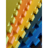 Kit 10 Tapetes Tatames Eva 50x50x2cm 20mm Infantil Criança