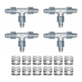 Kit 10 Tee 8mm Roscado Suspensão Ar Rodoar Conexão 30 Porca