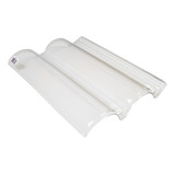 Kit 10 Telhas Tradição Tégula Transparente 43x33cm Thermo