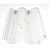 Kit 10 Telhas Transparente Plastica Tradição Tégula