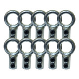Kit 10 Terminal Argola Reparo Cabo De Aço Aparelho Academia