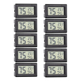 Kit 10 Termo higrômetro Digital Higrômetro Chocadeira