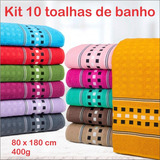 Kit 10 Toalha De Banho Gigante