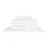 Kit 10 Toalha De Manicure Pedicure 28x45cm Exclusivo P  Unha Cor Branca Lisa