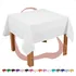 Kit 10 Toalha De Mesa Quadrada 1 50x1 50 Oxford Lisa Lavavel Para Festa Buffet Com Bainha Industrial