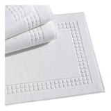 Kit 10 Toalha De Piso Branco Hotel Pousada Felpudas Motel
