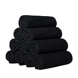 Kit 10 Toalhas De Rosto Para Salão Preta Europa