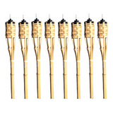 Kit 10 Tocha Bambu 120cm Lamparina Festa Tematica Decoração