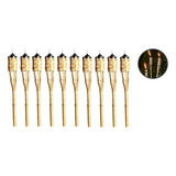 Kit 10 Tocha Bambu 120cm Lamparina Festa Tematica Decoração