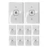 Kit 10 Tomada Para Cabo De Rede Keystone Rj45 Embutir 4x2 Cor Branco