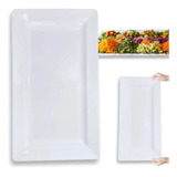 Kit 10 Travessas 56 Cm Retangular Melamina Profissional