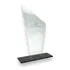 Kit 10 Troféu Acrilico Cristal 2mm 10x18cm C base Preta