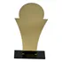 Kit 10 Troféu Acrilico Esp Dourado 2mm 10x18cm C/base Preta