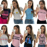 Kit 10 Tshirt Feminina