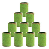 Kit 10 Tubo De Lixa 1 4 Grão 240 Verde Limão Micro Retífica
