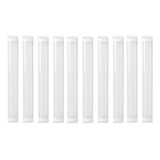Kit 10 Tubular De Led Slim 60cm Branco Frio Completa 20w