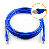 Kit 10 Un Cabo De Rede 2 5m Cat5e Furukawa Rj45 Azul Giga