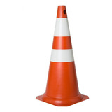 Kit 10 Un Cone De Sinalização E Segurança Grande 75cm