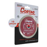 Kit 10 Un Disco Diamantado Contínuo Eco 110mm 61548 Cortag