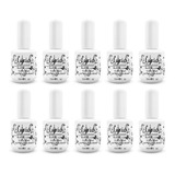 Kit 10 Unidade Top Coat P Unha Acrigel Gel Porcelana Lirió