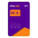 Kit 10 Unidades Chip Triplo Corte Pré Pago Vivo 4 5g