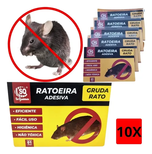 Kit 10 Unidades Ratoeira
