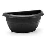 Kit 10 Vasos Para Parede 5 Litros Jardim Casa Resistente Cor Preto