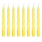 Kit 10 Velas Castiçal Marfim Espiral 20 Cm Candelabro