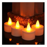 Kit 10 Velas Eletronica Led Decorativa Amarelas Com Bateria