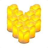 Kit 10 Velas Led Eletrônica Artificial Luz Amarela Decorativa Natal Casamento Festa Romântica Bateria Inclusa