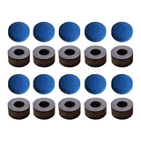 Kit 10 Virolas De Celeron 10 Solas De Couro Taco Bilhar