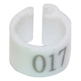 Kit 100 Anilhas 6mm Numeradas Calopsitas Pintinhos Codornas