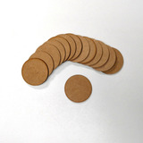 Kit 100 Apliques bolacha 5cm Mdf Cru Pintura artesanato base