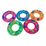 Kit 100 Boia Redonda 70cm Piscina Praia Colorido Atacado