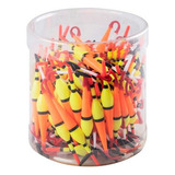 Kit 100 Bóias Plástica Palito Pesca Tilápia Piau Lambari F15