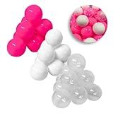 Kit 100 Bolinhas De Piscina Pacote De 3 Cores Azul Rosa Pink Chá Revelação Não Amassa Chiqueirinho Enfeite Pink 