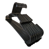 Kit 100 Cabide Adulto Preto Resistente Atacado Padrão 100 Un