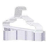 Kit 100 Cabides Transparente Cristal Adulto Cabide Acrilico