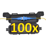 Kit 100 Caixa Emenda Fibra Óptica