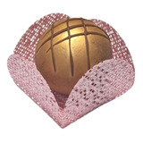 Kit 100 Caixinhas Em Tela Escócia Ideal P brigadeiro Jufiori Cor Rose Gold