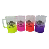 Kit 100 Canecas De Chopp Pequena 300ml Degradê Personalizada