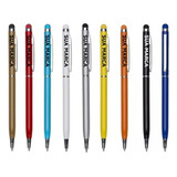 Kit 100 Canetas Personalizadas Metal Touch Brinde Empresa