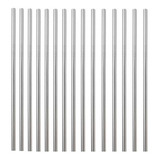 Kit 100 Canudos Retos Ou Curvos Aço Inox Metal Reutilizável