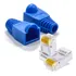 Kit 100 Capa Protetora Rj45   100 Conector Rj45 Macho Cat5e