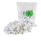 Kit 100 Capas Protetora Conector Rj45 Utp Cat5 Cat6 Branco