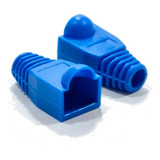 Kit 100 Capas Protetora Para Conector Rj45 Cat5e Cat6 Cores