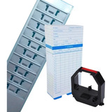 Kit 100 Cartões De Ponto Chapeira 10 Lugares E Fita Md01
