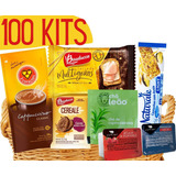 Kit 100 Cesta Café Da Manha Dejejum Exame Laboratorio 7 Itns